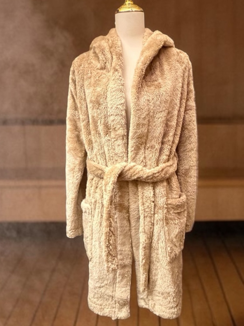 UGG Aarti Plush Fleece Hooded Robe